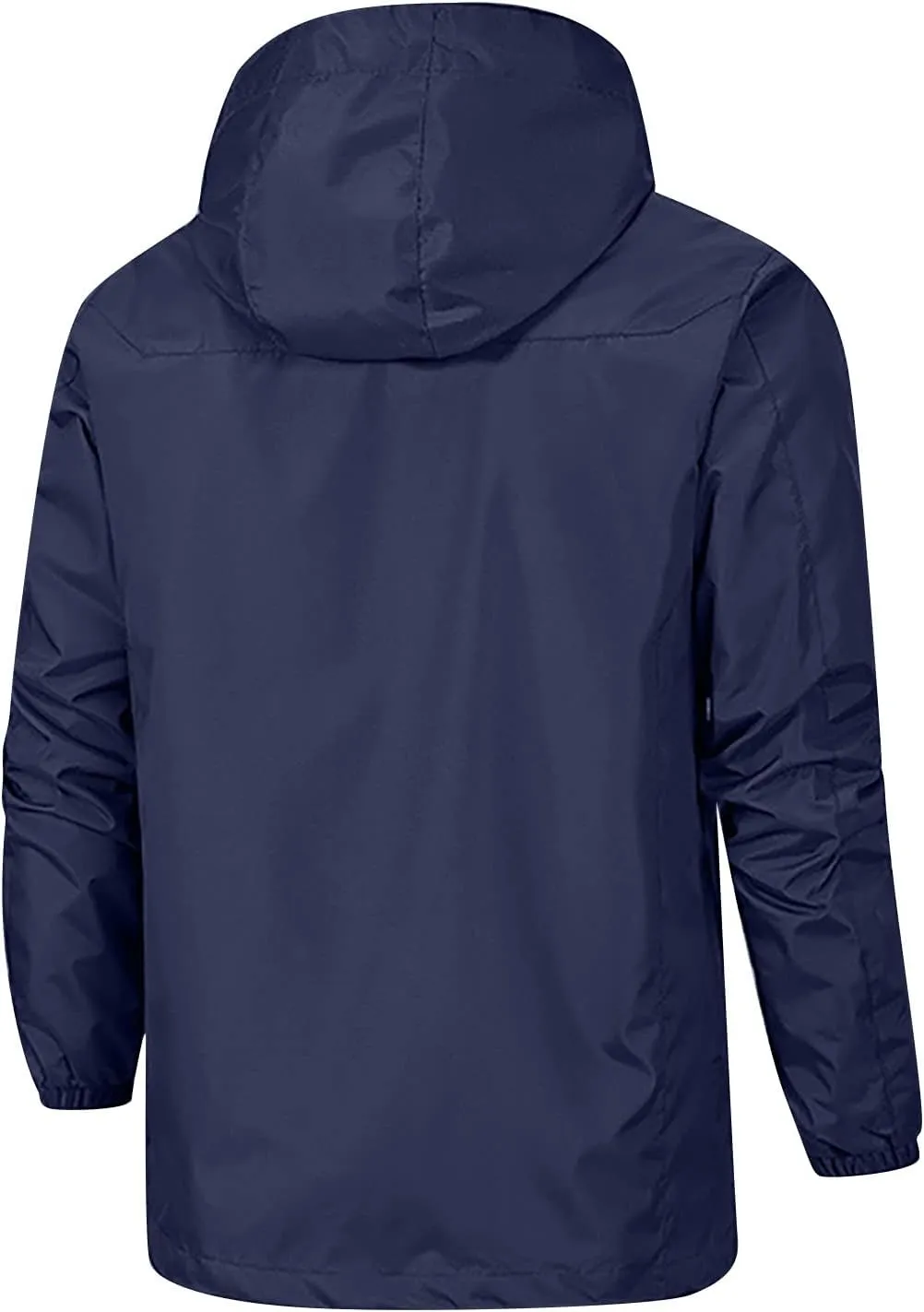 Men's Rain Jackets Waterproof With Hood Windbreaker Jacket Outdoor Lightweight Shell Coat For Jacket, XL-5XL