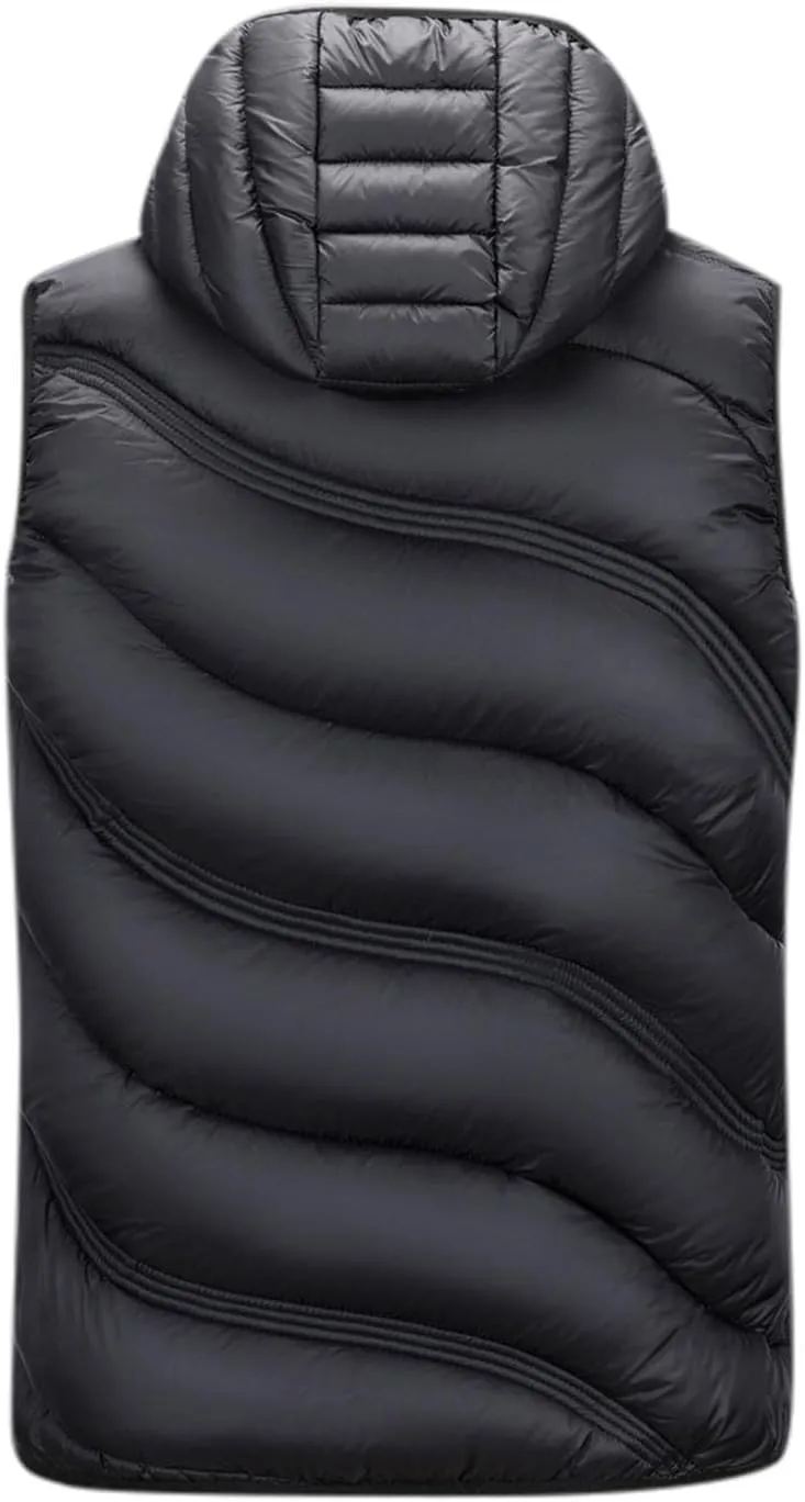 Men's Snow Waistcoat Fall Winter Warm Cotton Padded Sleeveless Jackets Plus Size Zipper Vest Coat Overcoat Outwear
