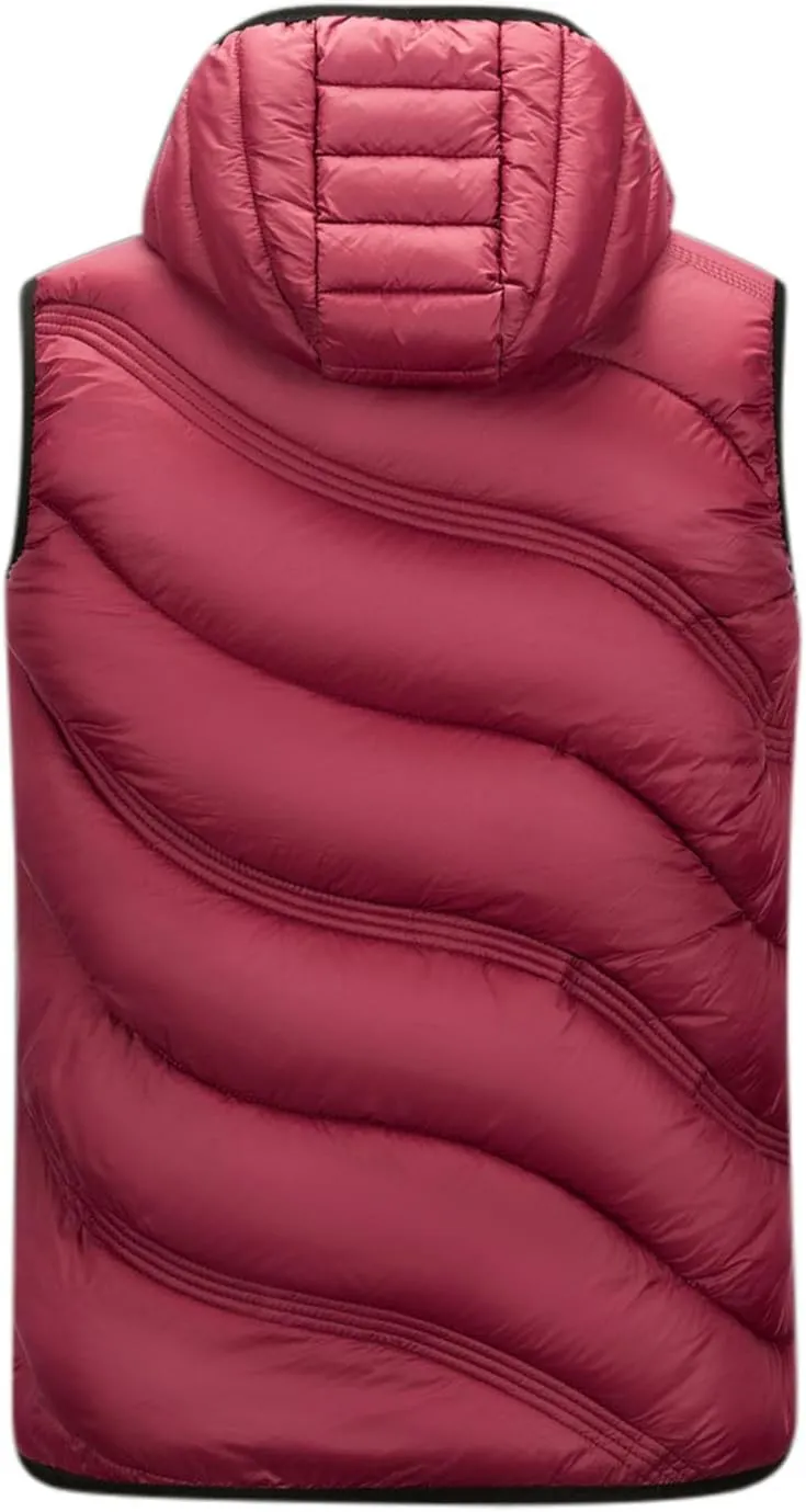 Men's Snow Waistcoat Fall Winter Warm Cotton Padded Sleeveless Jackets Plus Size Zipper Vest Coat Overcoat Outwear