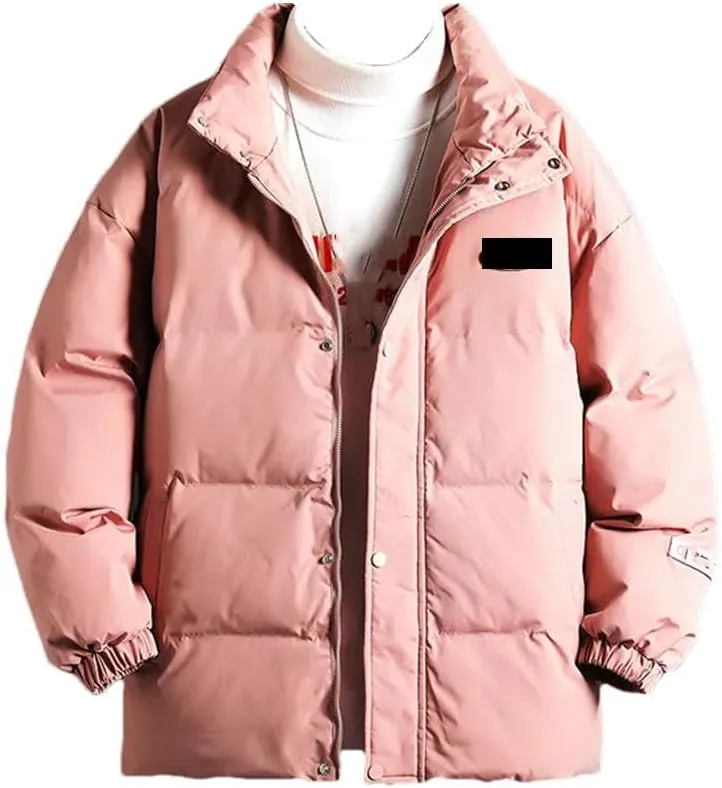Men's Winter Casual Thicken Warm Waterproof Cotton-Padded Jacket Parkas Hooded Windproof Thermal Snow Coats