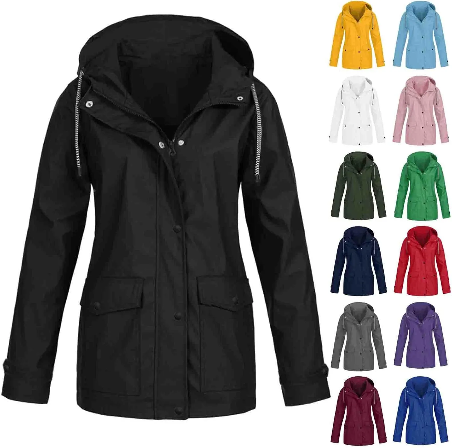 Mens Winter Coat Jacket Autumn&Winter Long Men's Solid Collar Sleeve Turn-down Top Men's Coats & Leather Trench Coat