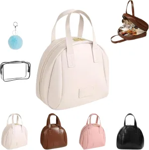 Multi-Layered Shell-Shaped Cosmetic Bag,2025 New Shell Shaped Cosmetic Bag For Women,Waterproof Portable Large Capacity Makeup Bag With Compartments (White)