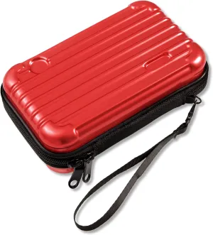 N11 SenYang Hard Shell Cosmetic Case,Carrying Hard Bag, Protective Storage Case Bag for Toiletry, Beauty Makeup, Electronic Accessories, Overnight Travel Water Resistant Crash Proof (Red)