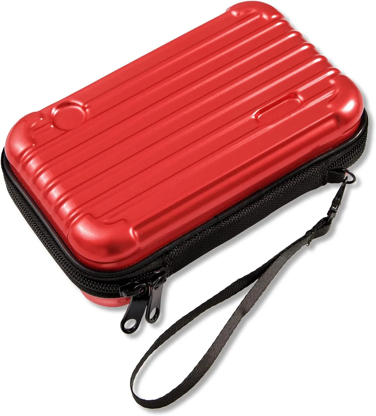 N11 SenYang Hard Shell Cosmetic Case,Carrying Hard Bag, Protective Storage Case Bag for Toiletry, Beauty Makeup, Electronic Accessories, Overnight Travel Water Resistant Crash Proof (Red)