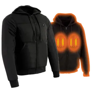 Nexgen Heat MPM1713SET Men's Fiery Black Heated Sweatshirt Jacket