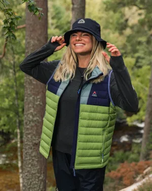 Northstar Down Recycled Vest -  Rich Navy/Pear Green/Arctic