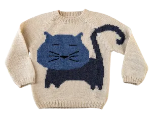 NW630 INDIGO CLASSIC KITTEN SWEATER