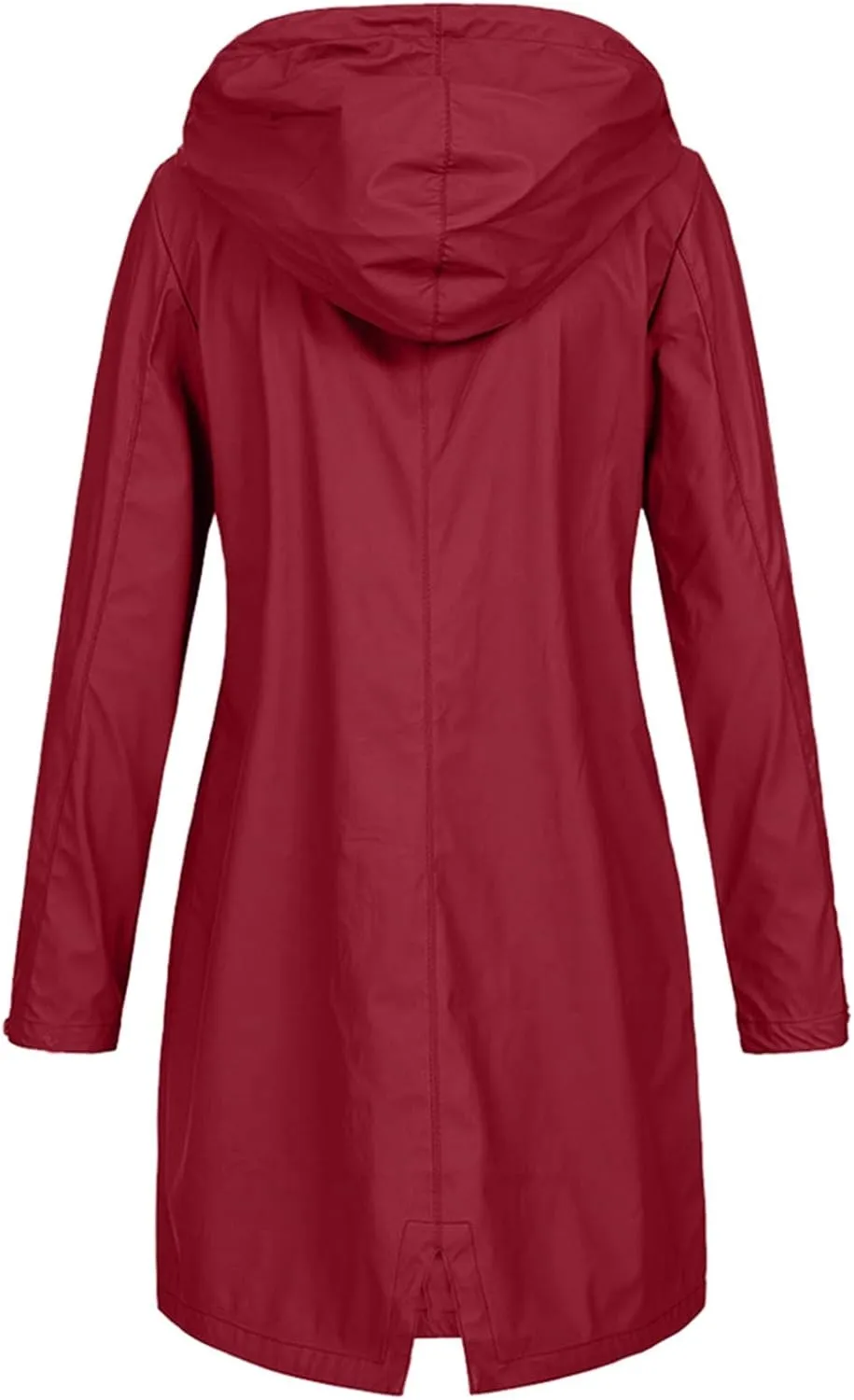 Open Front Belted Long Jacket Hooded Solid Women Coat Rain Raincoat Women'S Coat Trench Coats for Women Peacoat