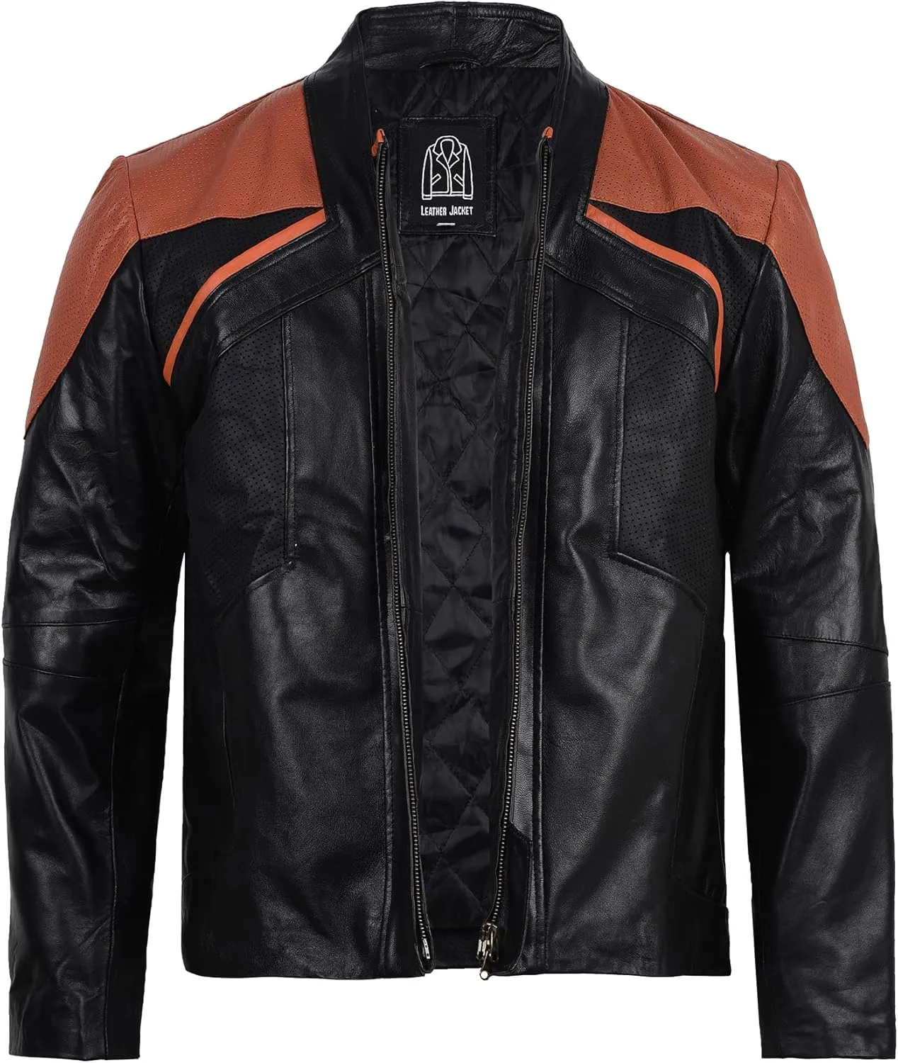 Perforated Leather Jacket Picard Costume Cosplay Men's Edition Sheepskin Leather Jacket