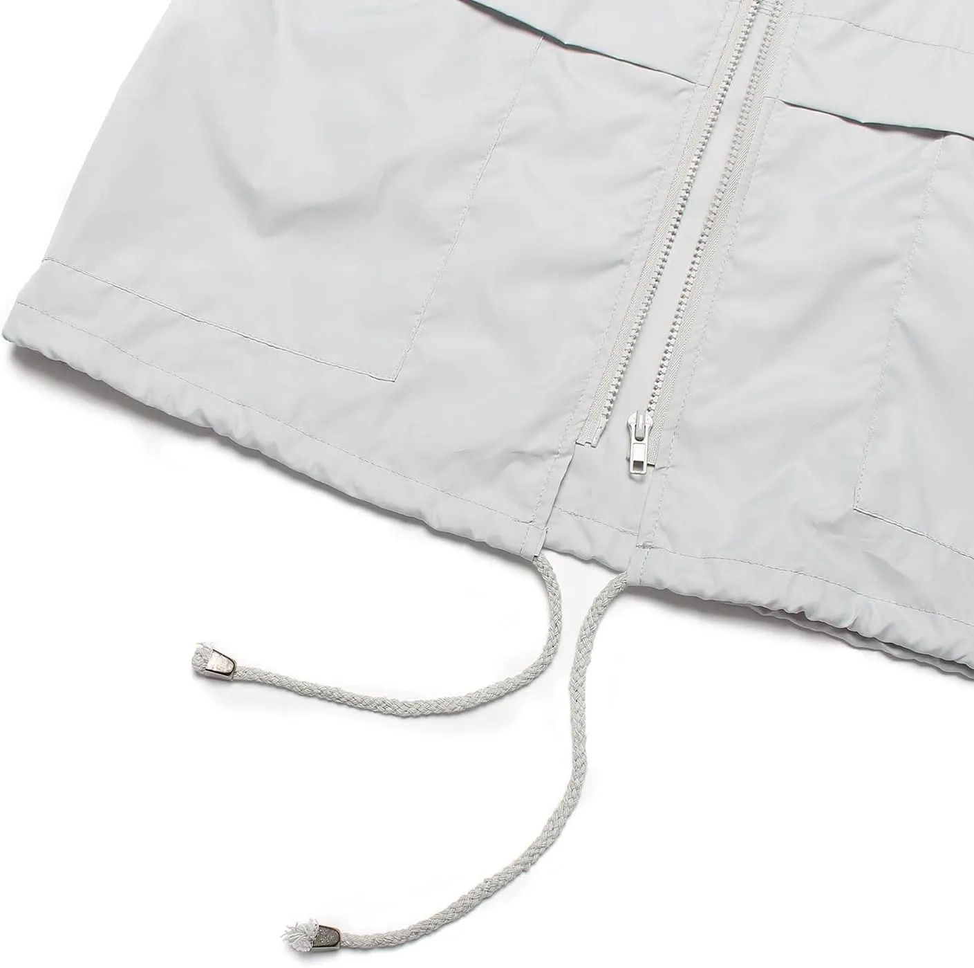 PESION Women's Waterproof Raincoat Lightweight Rain Jacket Hooded Windbreaker with Pocket for Outdoor