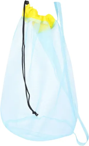 Portable Mesh Beach Bag with Drawstring Closure Versatile Beach Pouch for Organizing Shells Swimwear and Outdoor Essentials and Camping Activities Random Color