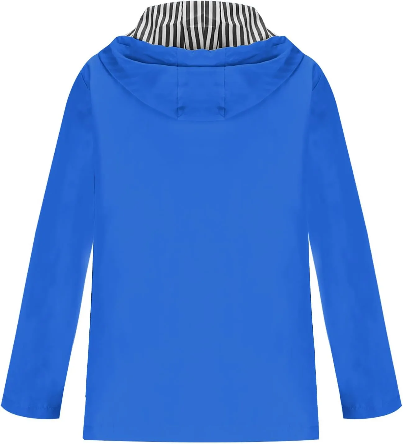 Rain Jacket for Women Lightweight Hooded Raincoat Waterproof Outdoor Travel Hiking Windbreaker Jacket Trench Coats