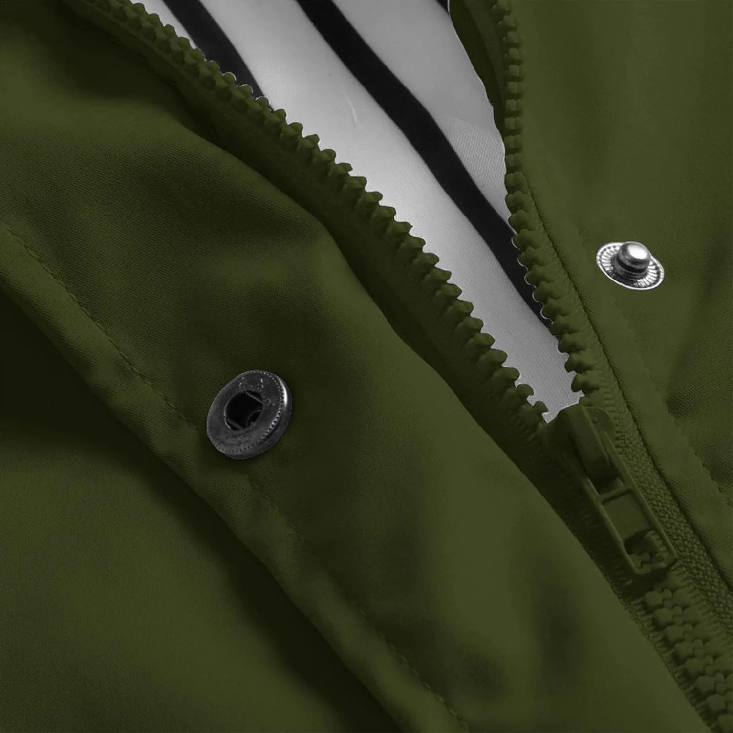 Rain Jacket Women Lightweight Raincoats Outdoor Waterproof Windbreaker Hooded Plaid Lined Trench Coat