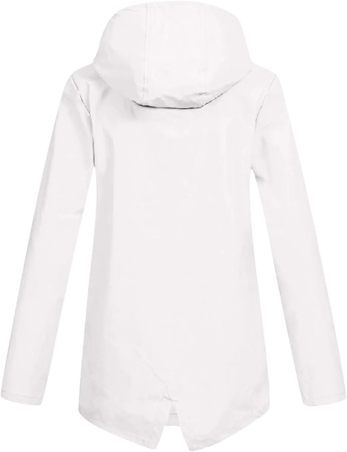 Rain Jacket Women Waterproof Hooded Windbreaker Long Rain Coat Lightweight Raincoats Travel Hooded Trench Coats