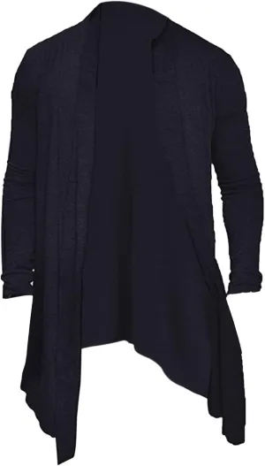 Rain Jackets For Men Solid Color Lengthened Jacket Lapel Splice Double Breasted Formal Outdoor Coats Para De