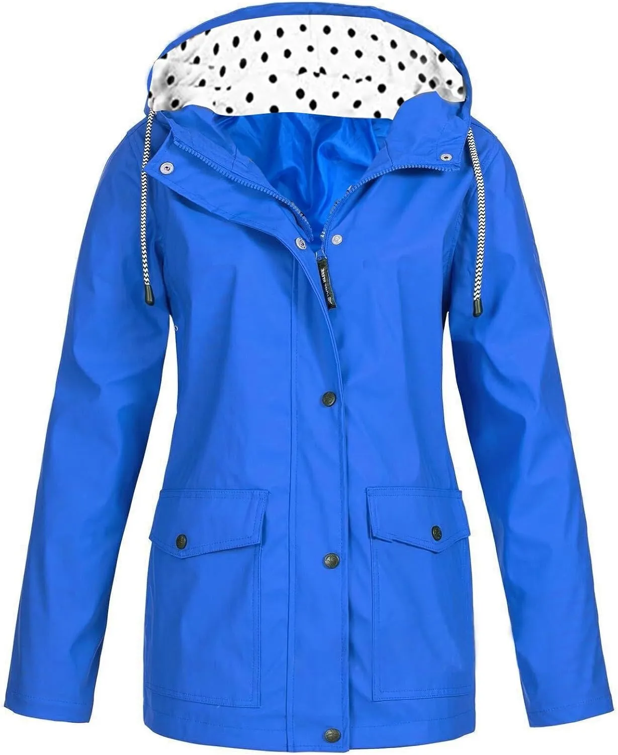 Raincoat for Women Waterproof with Hood Packable Long Trench Coats Windbreaker Travel Climbing Outdoor Jackets