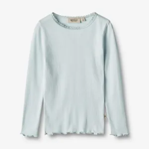 Rib T-Shirt L/S Reese - light blue
