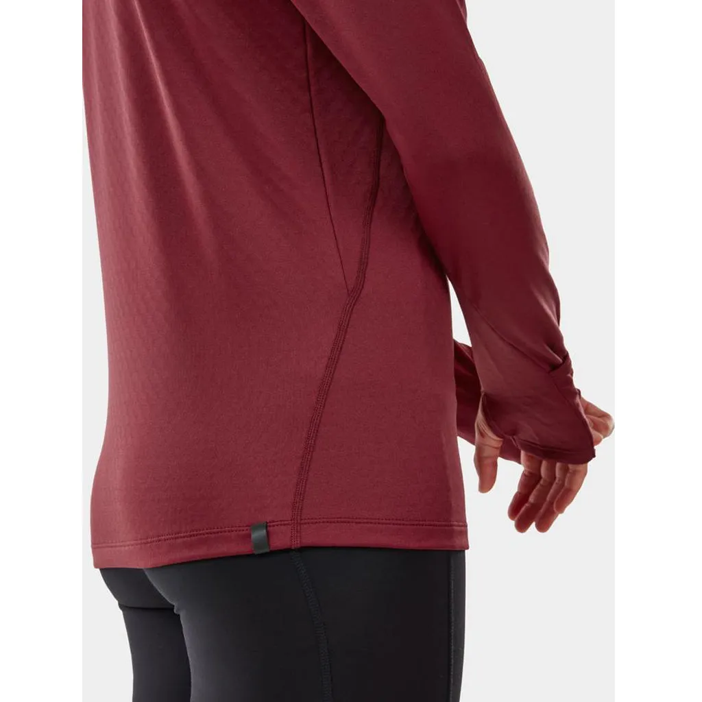 Ronhill Tech Prism 1/2 Zip Tee Women's Cabernet Dune