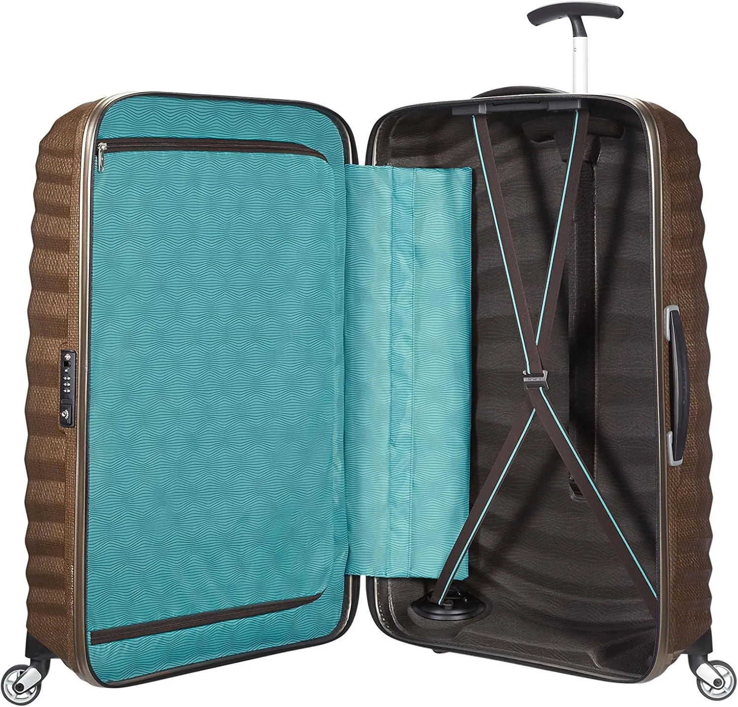Samsonite Lite-Shock Suitcase, 75 cm, 98.5 Liters, Sand