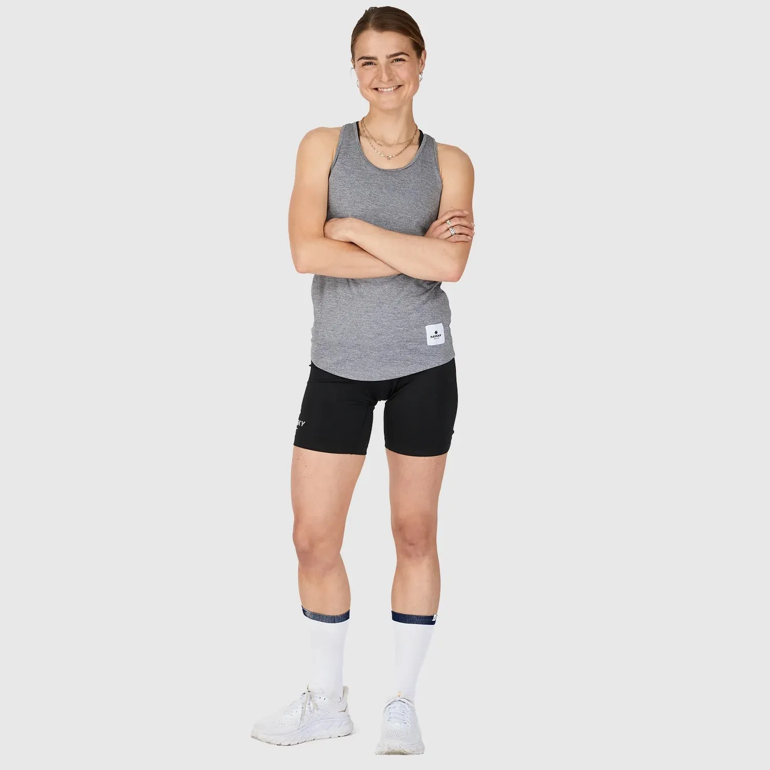 SAYSKY Women's Clean Combat Singlet Grey Melange