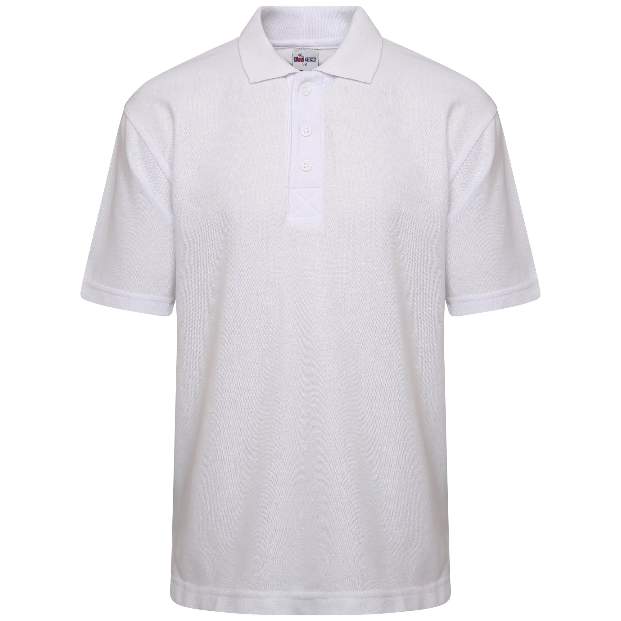 School Uniform White Polo T Shirts Kids T Shirt Boys Girls Tee Top Sports