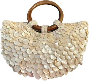 Shell Beaded Clutch Purse for Women,Luxury Shell Beaded Clutch Purse for Women Summer Beach Wedding Beach Evening Handbag for Summer Vacation