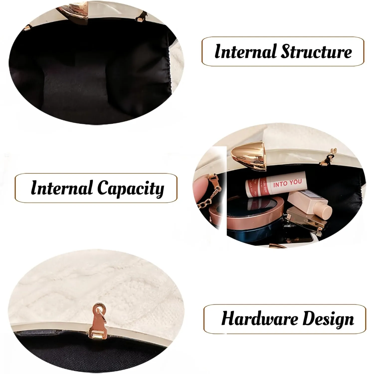 Shell Clutch, Clutch Purses for Women, Shell Shape Metallic Shiny Egg Purses for Women Wedding Party, Acrylic Clutch