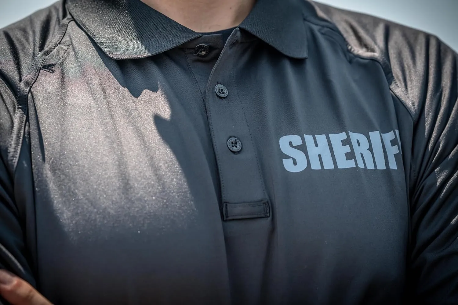 Sheriff Performance Polo | Polyester for Odor Free, Moisture-Wicking Quick Dry Comfort. Ideal for Law Enforcement.
