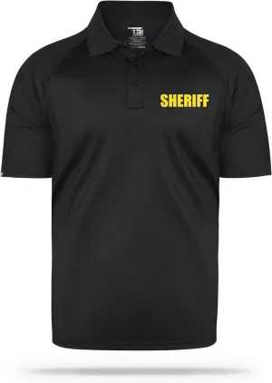 Sheriff Performance Polo | Polyester for Odor Free, Moisture-Wicking Quick Dry Comfort. Ideal for Law Enforcement.