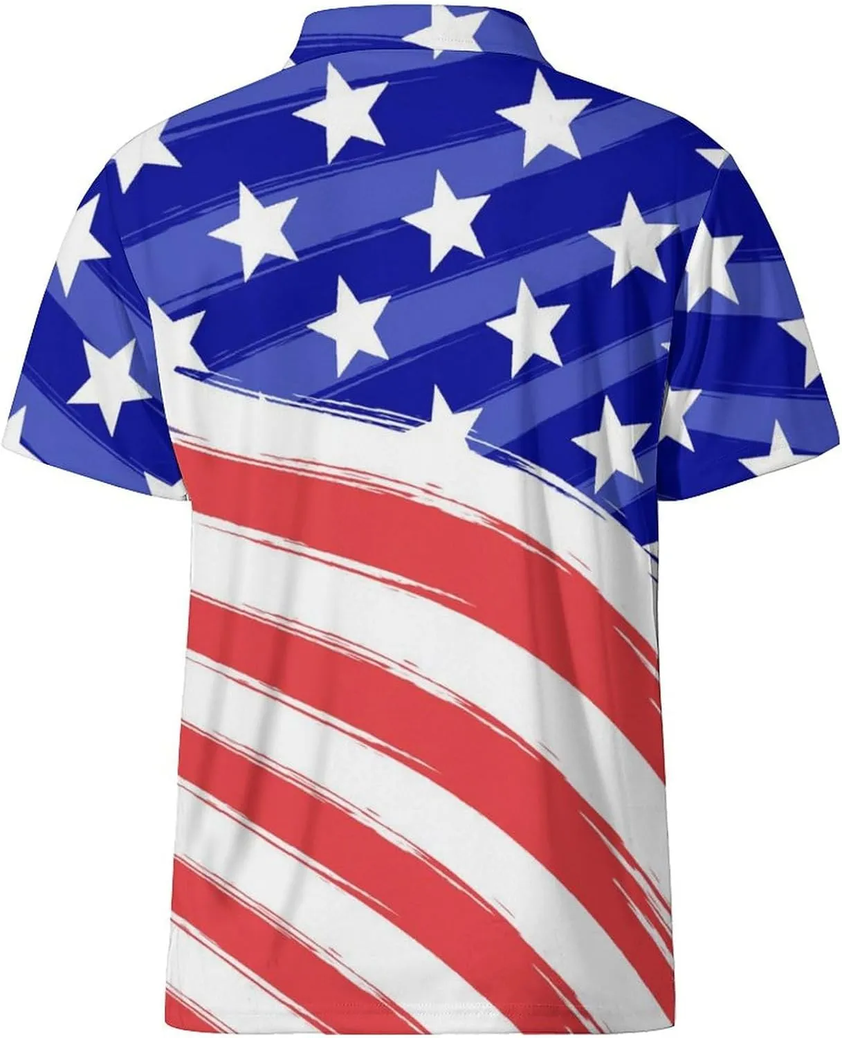 SKYNORA Golf Shirts for Men, Polo Shirts Short Sleeve Moisture Wicking Quick Dry Performance Print Golf Polo Shirts for Men