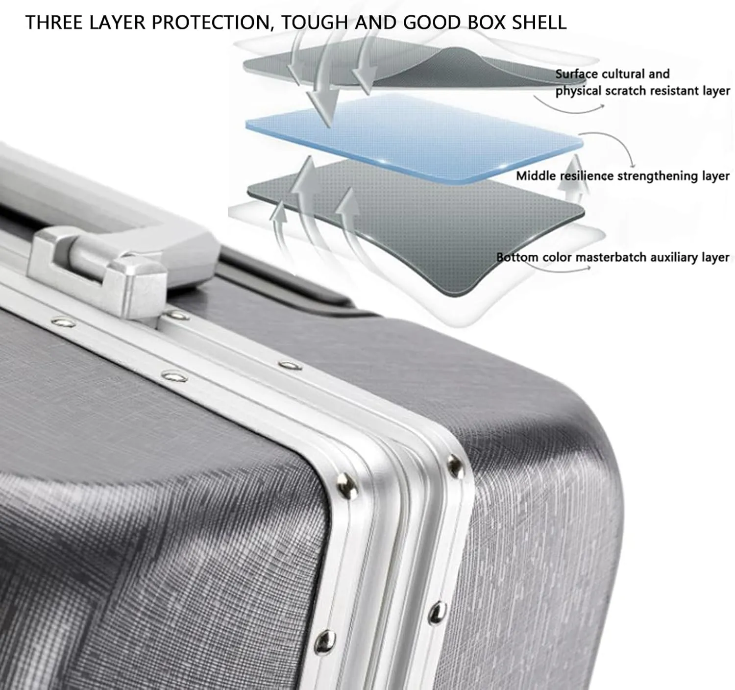 Suitcase Hard Shell Suitcase Lightweight TSA Approved Hard Shell Large Suitcase,1,22in