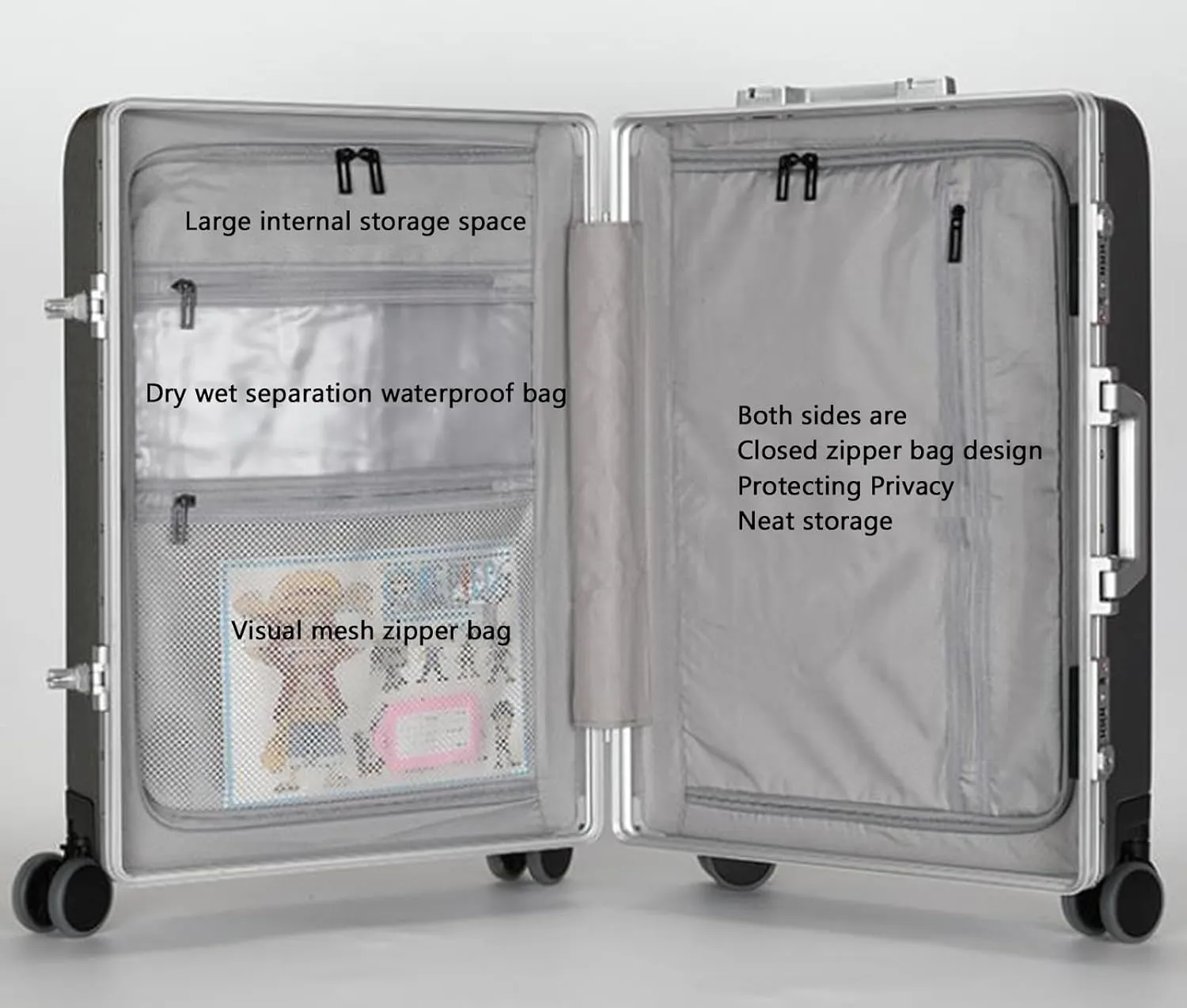 Suitcase Hard Shell Suitcase Lightweight TSA Approved Hard Shell Large Suitcase,7,20in