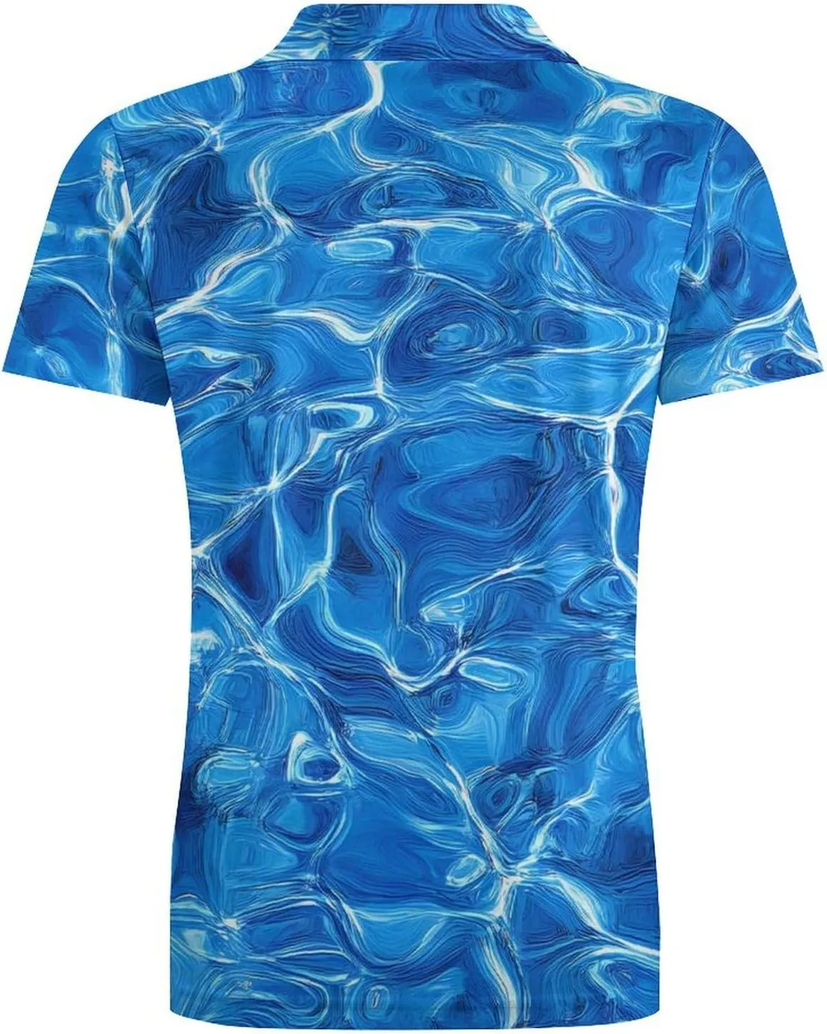 Swimming Pool Water Men's Polo-Shirt Regular-Fit Short Sleeve Sports Quick Dry Golf Tennis T-Shirt