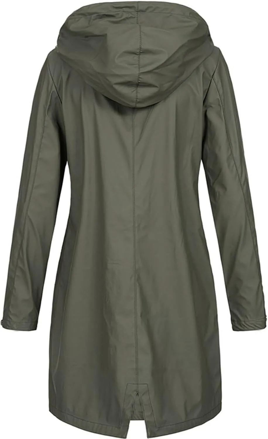 TIMIFIS Raincoats for Women with Hood Waterproof Lightweight Long Trench Coats Casual Rain Jackets Windbreaker with Pocket