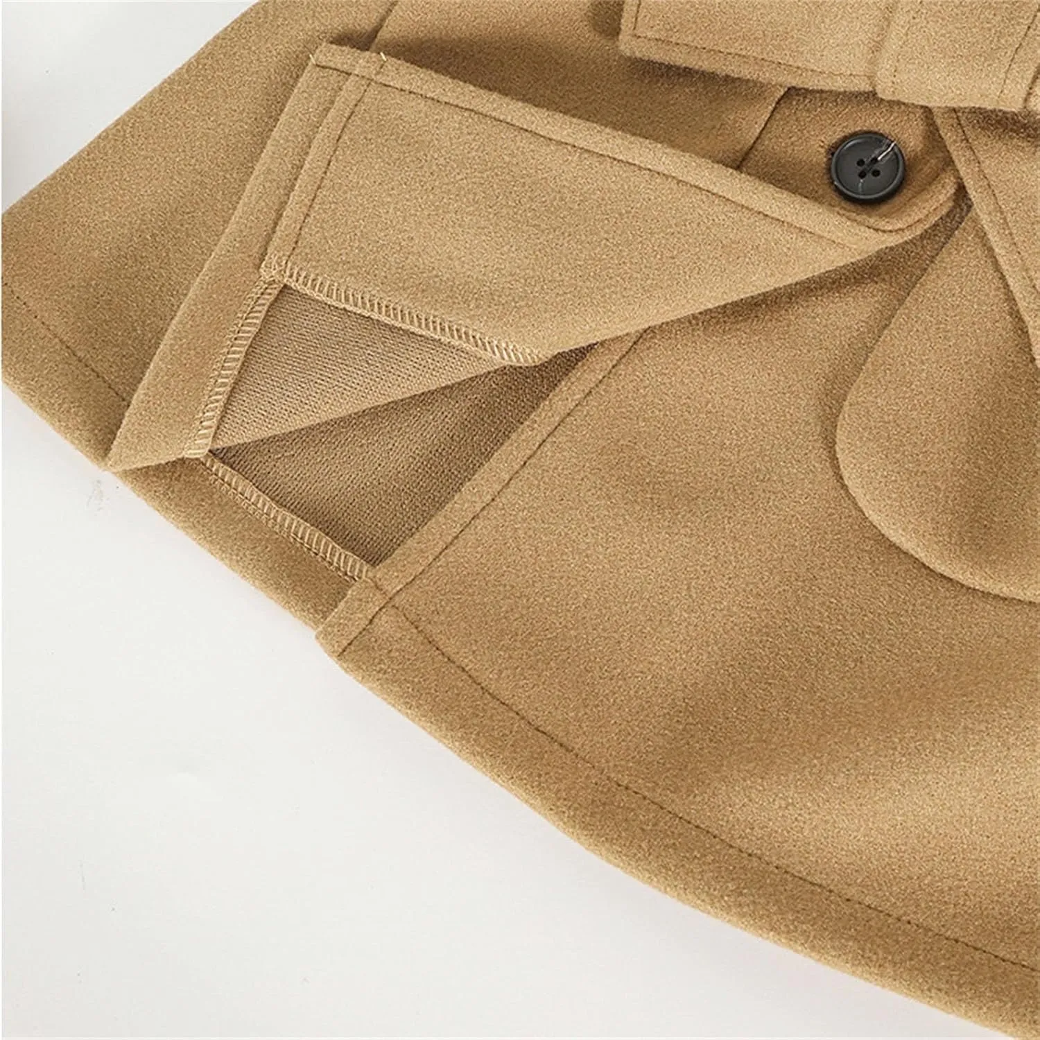 Toddler Girls Trench Coat Baby Girl Woolen Dress Coat Girl Dress Coat Peacoat Winter Double Buttons Fall Clothes