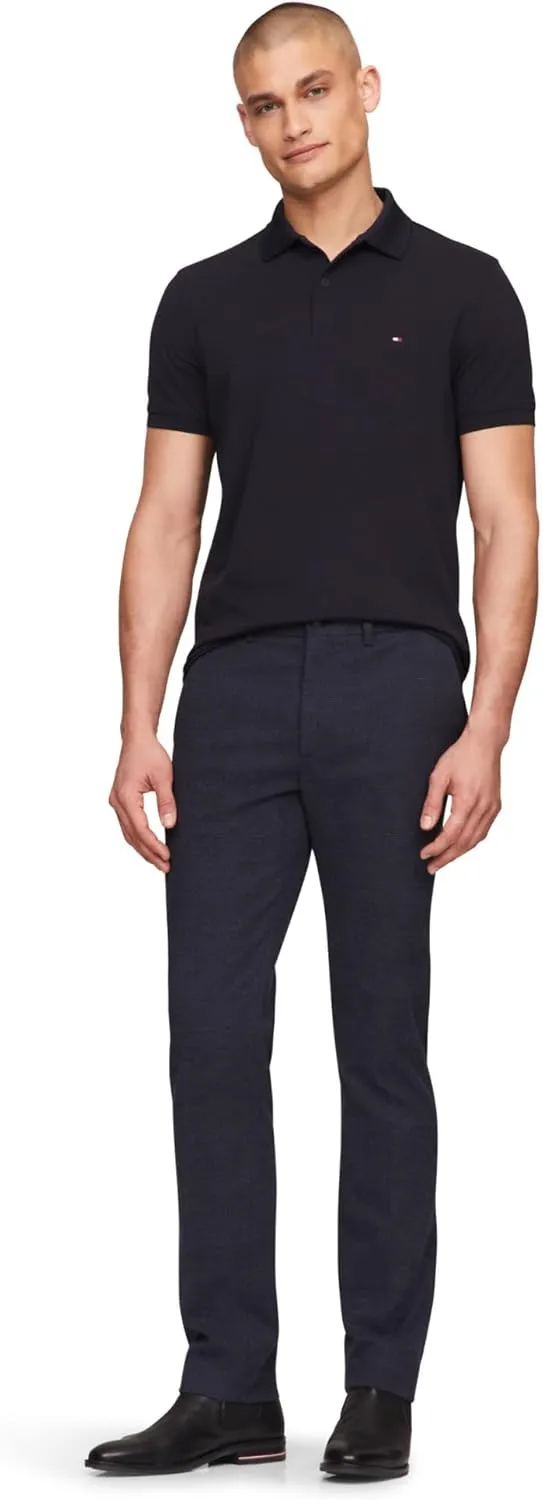 Tommy Hilfiger Men's Short Sleeve Casual Dri Polo Shirts in Regular Fit with Moisture Wicking and Stretch