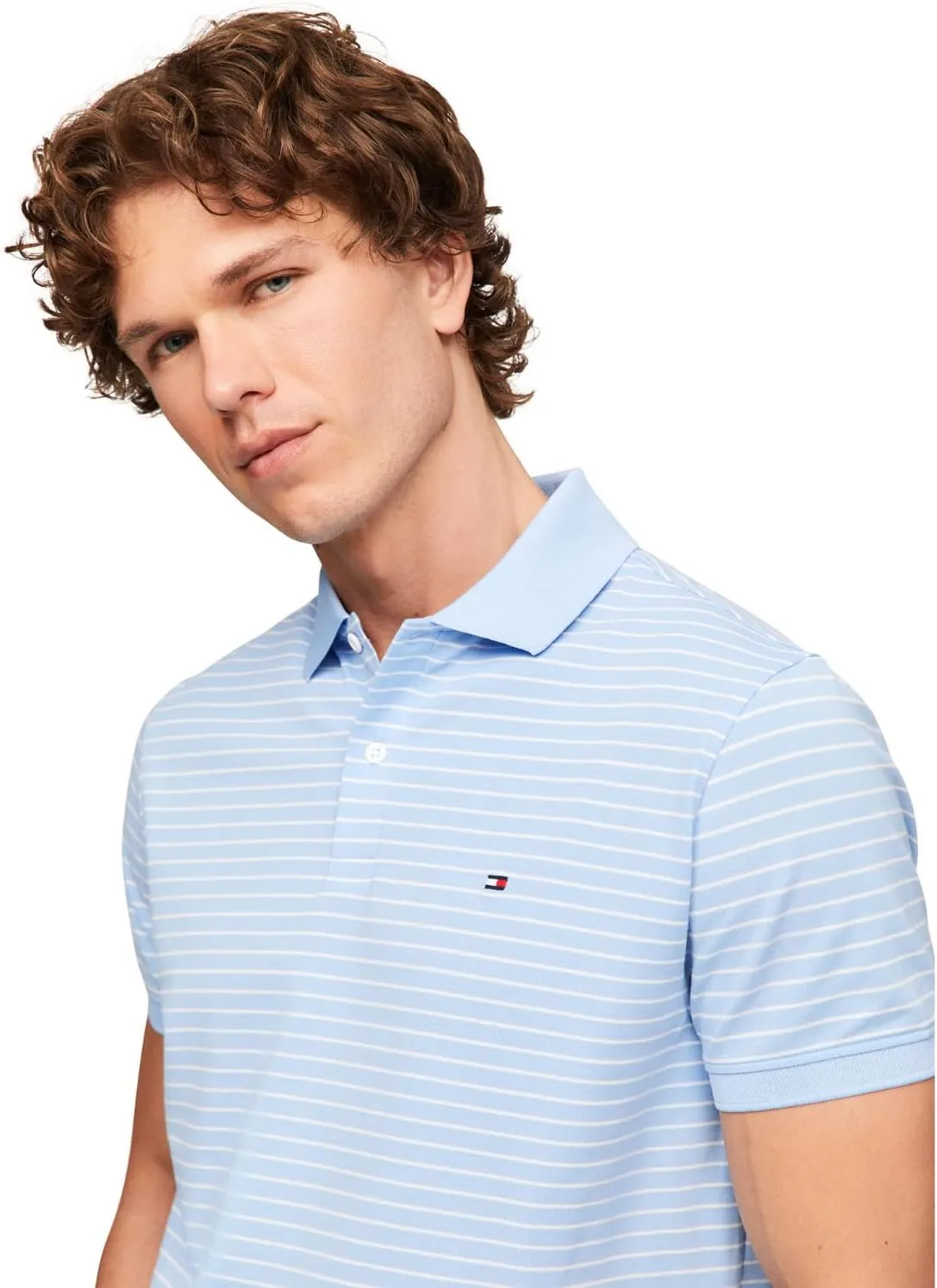 Tommy Hilfiger Men's Short Sleeve Casual Dri Polo Shirts in Regular Fit with Moisture Wicking and Stretch