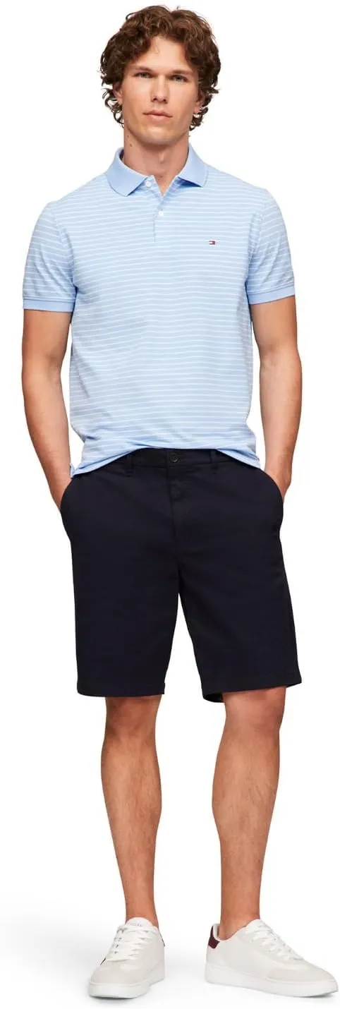 Tommy Hilfiger Men's Short Sleeve Casual Dri Polo Shirts in Regular Fit with Moisture Wicking and Stretch