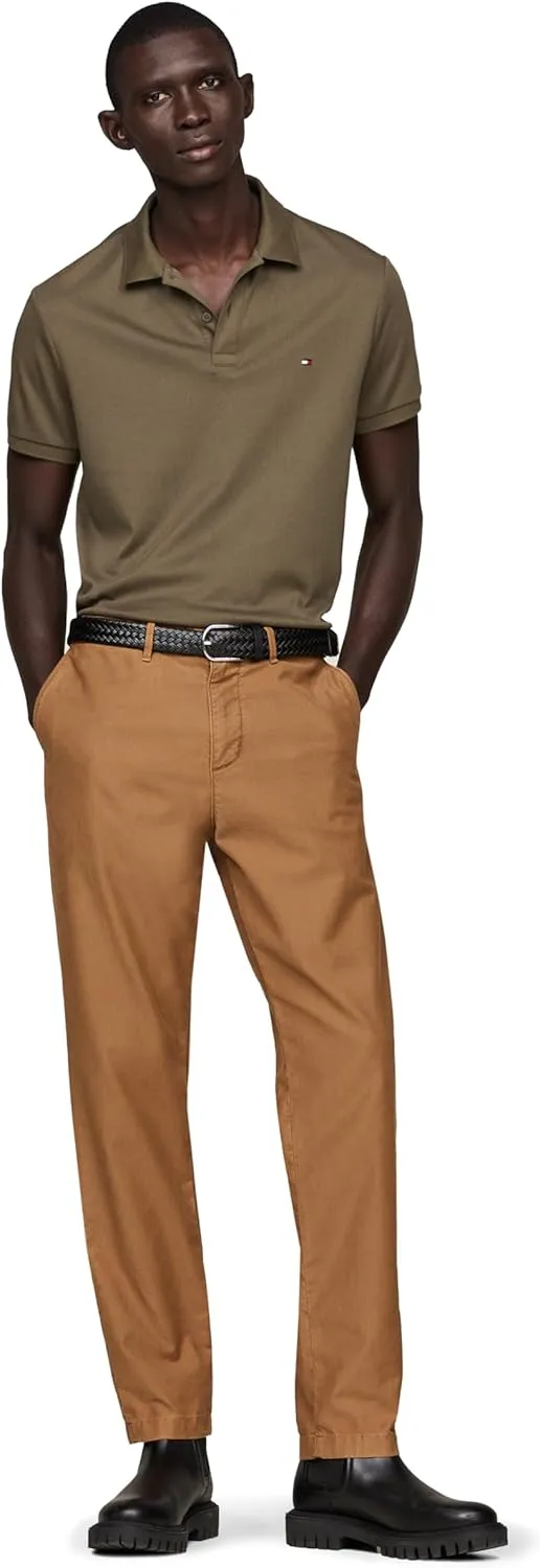 Tommy Hilfiger Men's Short Sleeve Casual Polo Shirts in Regular Fit with Liquid Cotton