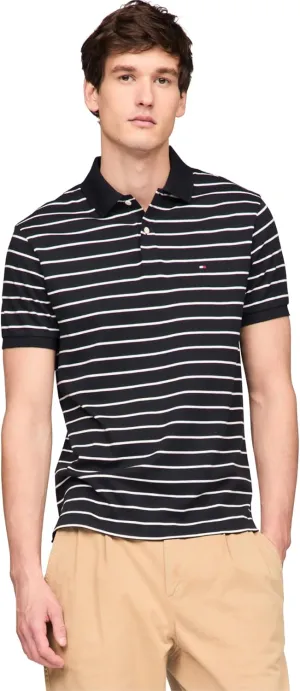 Tommy Hilfiger Men's Short Sleeve Casual Polo Shirts in Regular Fit with Liquid Cotton