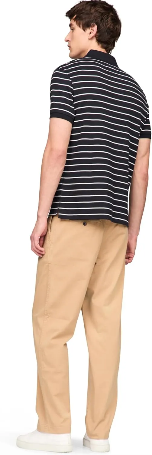 Tommy Hilfiger Men's Short Sleeve Casual Polo Shirts in Regular Fit with Liquid Cotton