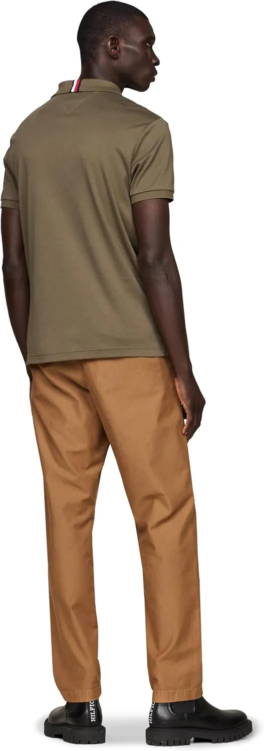Tommy Hilfiger Men's Short Sleeve Casual Polo Shirts in Regular Fit with Liquid Cotton