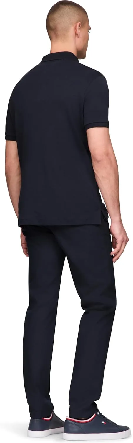 Tommy Hilfiger Men's Short Sleeve Casual Polo Shirts in Regular Fit with Liquid Cotton