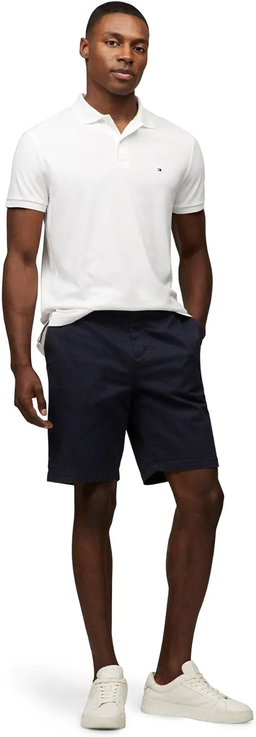 Tommy Hilfiger Men's Short Sleeve Casual Polo Shirts in Regular Fit with Liquid Cotton