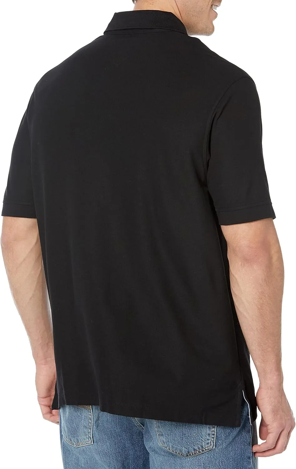 Tommy Hilfiger Men's Short Sleeve Moisture Wicking Stretch Polo Shirt with Quick Dry   UV Protection