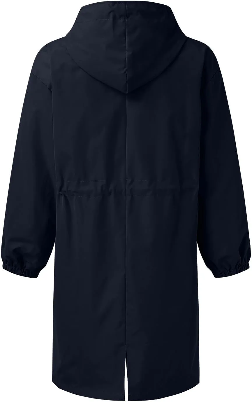 Trench Coat for Women 2025 Fall Winter Trendy Button Long Outwear Solid Color Long Sleeve Cute Jacket with Pockets