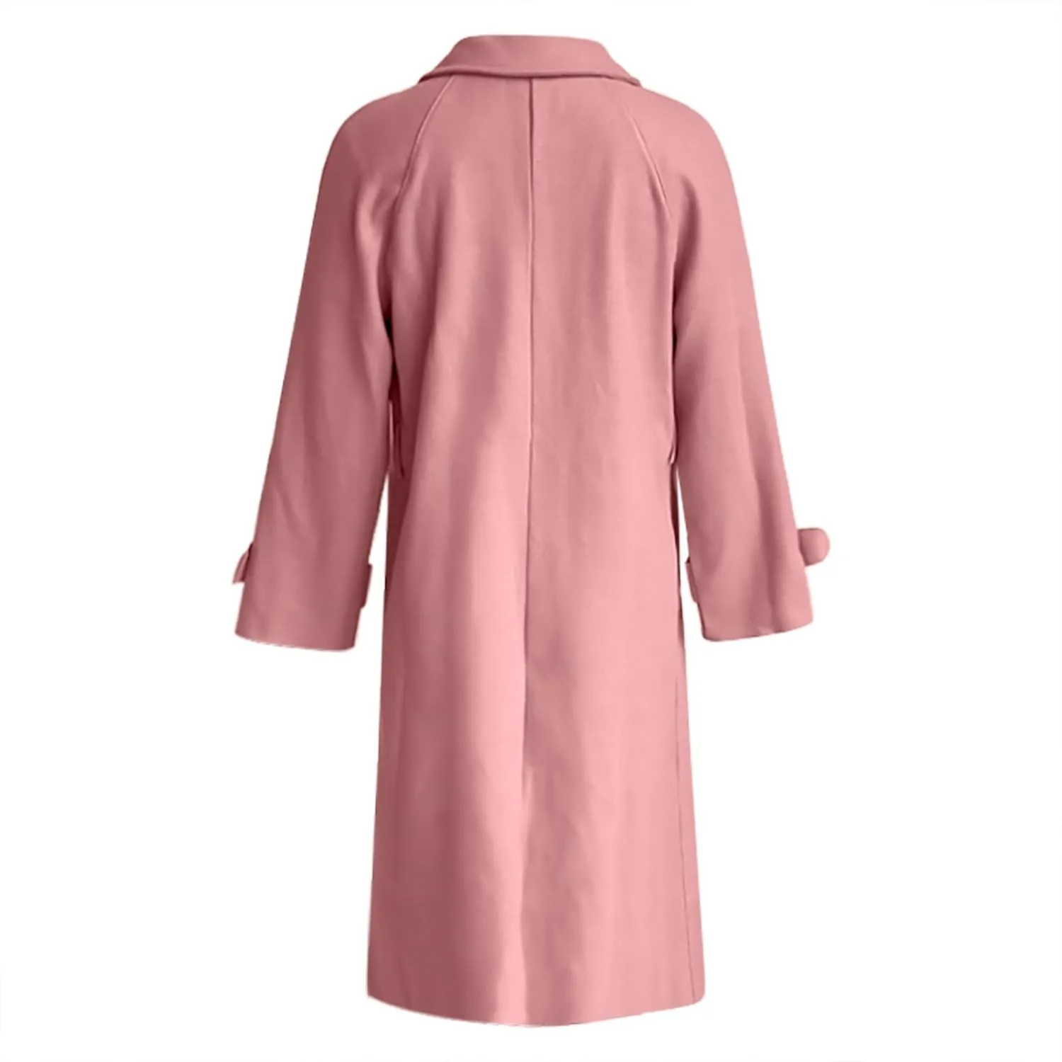 Trench Coat Sleeve Casual Fuzzy Jacket Loose Fitting Warm Winter Outwear Fashion Lapel Jacket Hooded Trench Coat