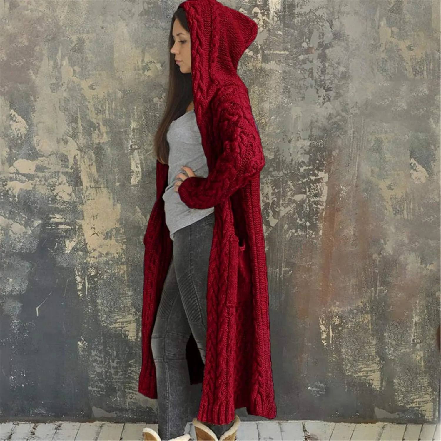 Trench Coats for Women Women Cardigan Breasted Large Long Single Sleeves Coat Women's Coat Double-Breasted Classic