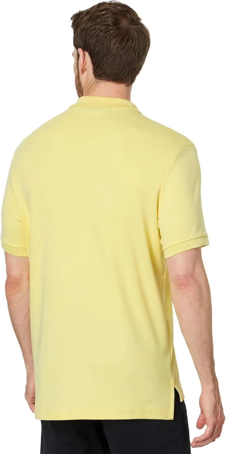 U.S. Polo Assn. Men's Solid Short Sleeve Interlock Polo Shirt, Golf Shirts for Men, Business Casual Polos