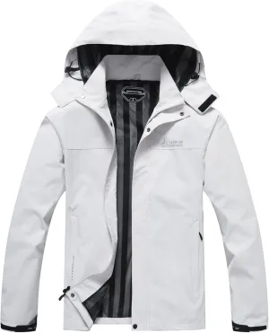 V.A.TOR 189 UNCO&BOROR Men's Waterproof Windbreaker Jackets Lightweight Hooded Rain Coat for Hiking Camping